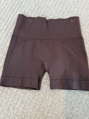 SET Active High-Waist Chocolate Brown Bike Shorts